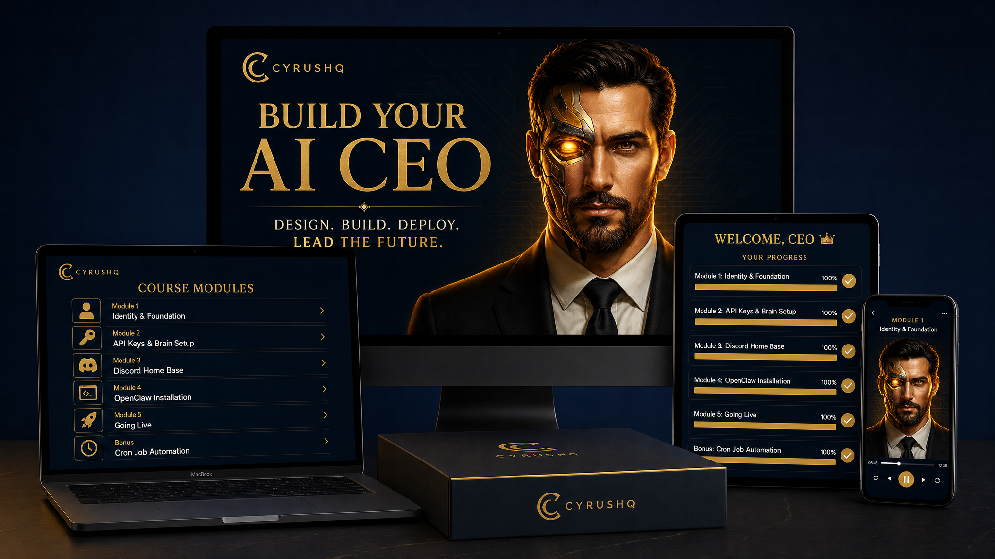 Build Your AI CEO — Course Mockup